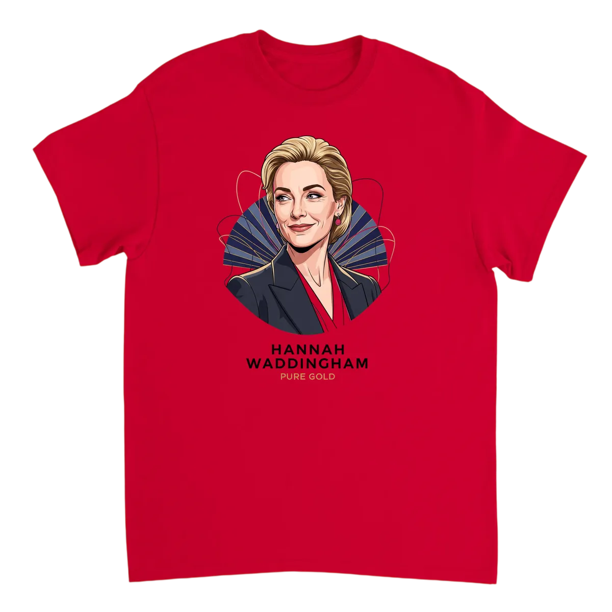 Hannah Waddingham Goofy Nugget Tee T-Shirts - Red