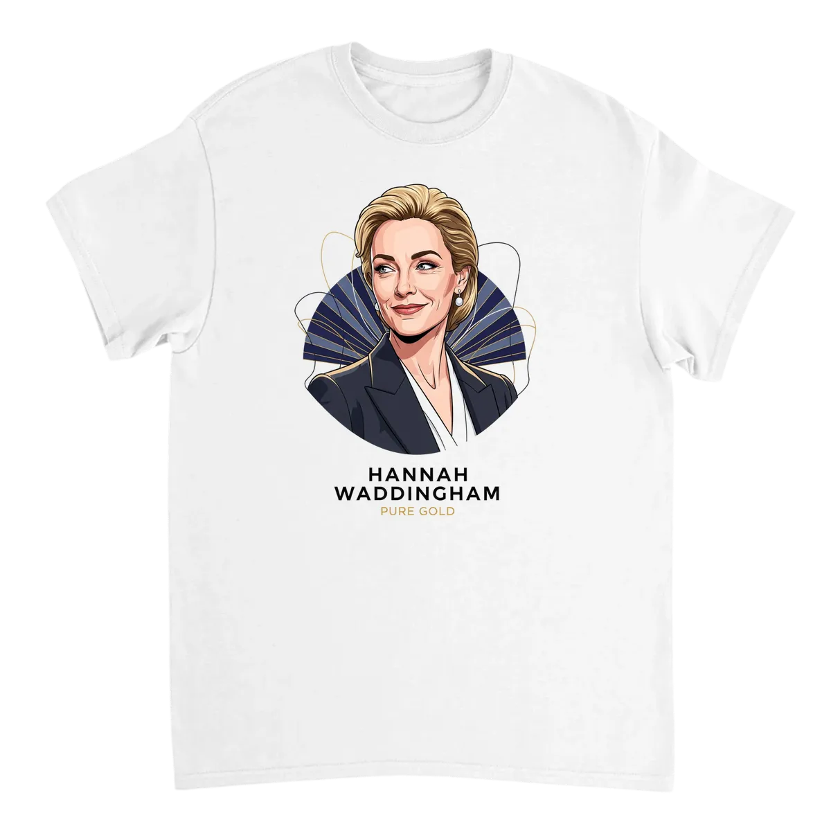 Hannah Waddingham Goofy Nugget Tee White T-Shirts Photo 2