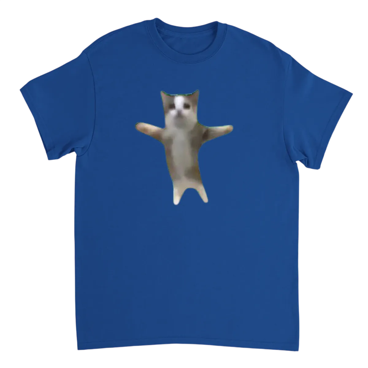 Happy Happy Happy Cat Meme Tee Black T-Shirts Photo 4