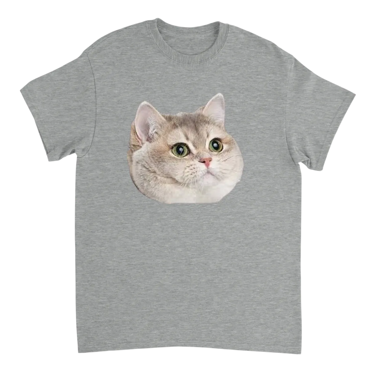 Heavy Breathing Cat Meme T-Shirt Black T-Shirts Photo 2