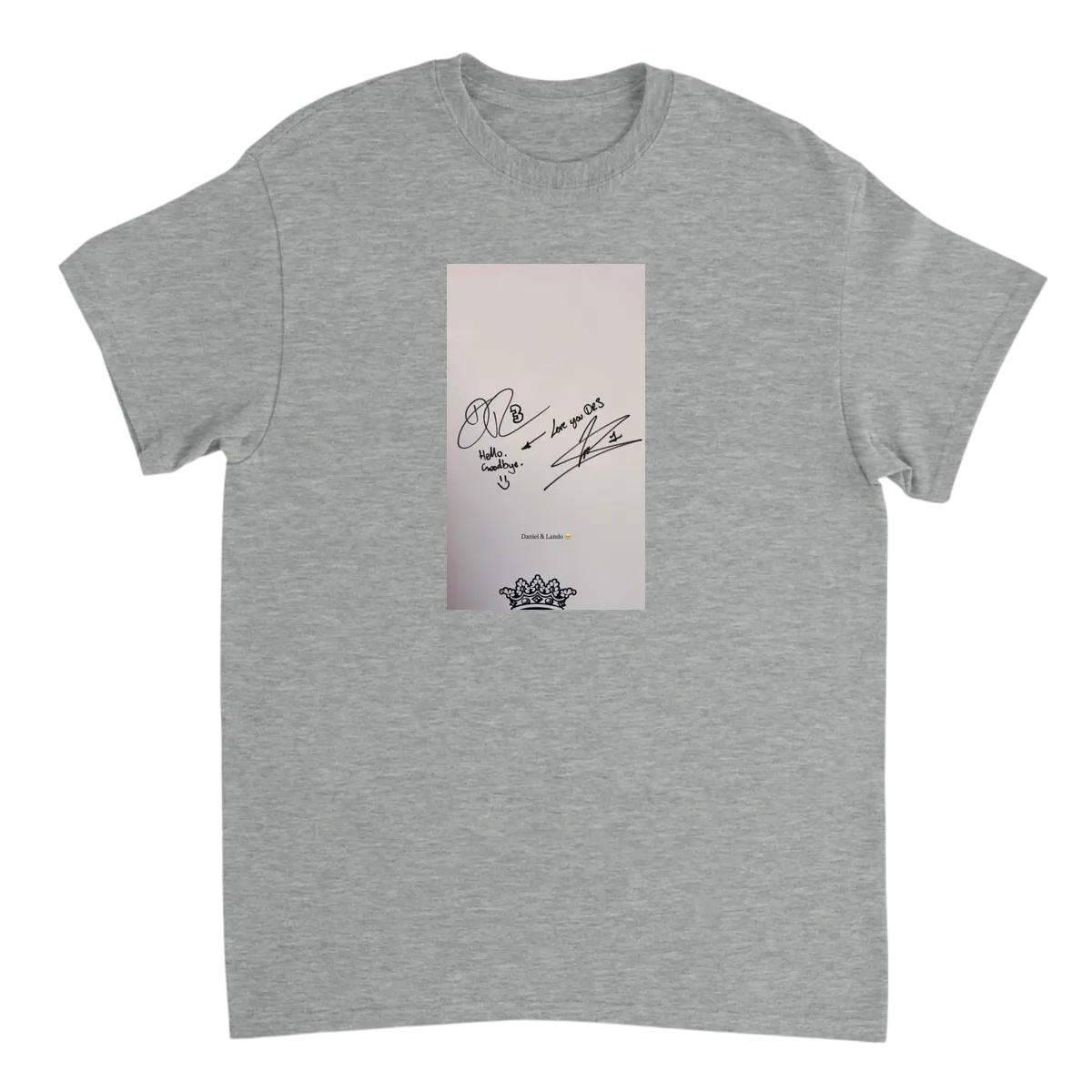 Hello. Goodbye. Love you DR3 Tee T-Shirt Black T-Shirts Photo 3