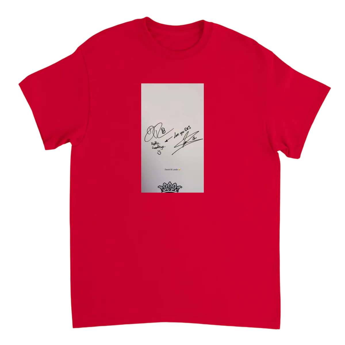 Hello. Goodbye. Love you DR3 Tee T-Shirt Black T-Shirts Photo 4