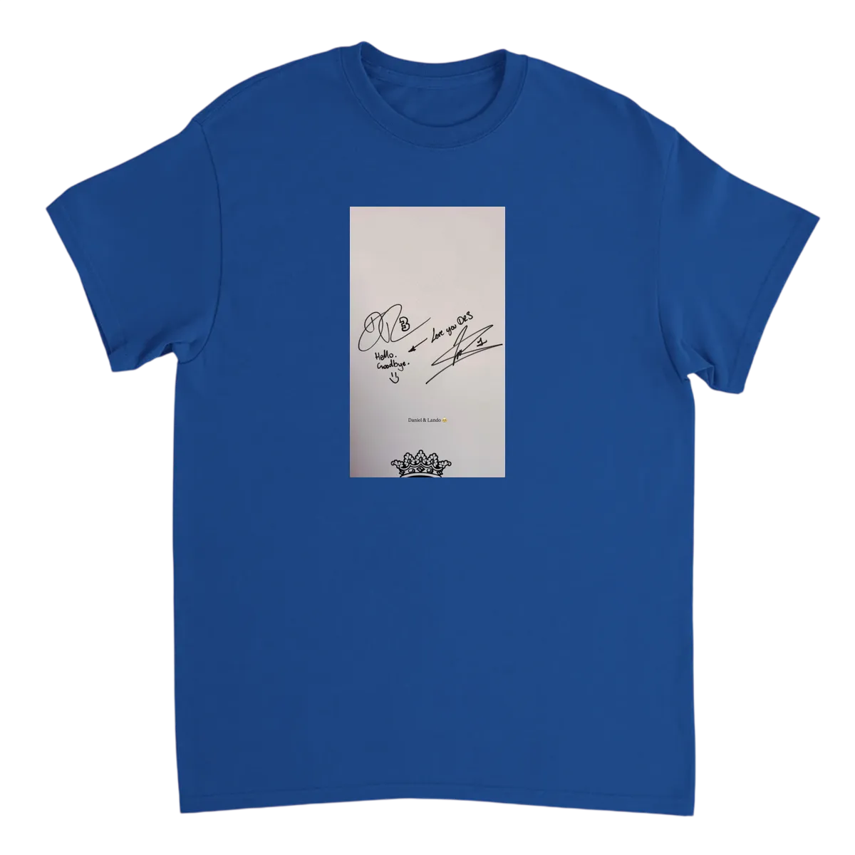 Hello. Goodbye. Love you DR3 Tee T-Shirt Black T-Shirts Photo 5