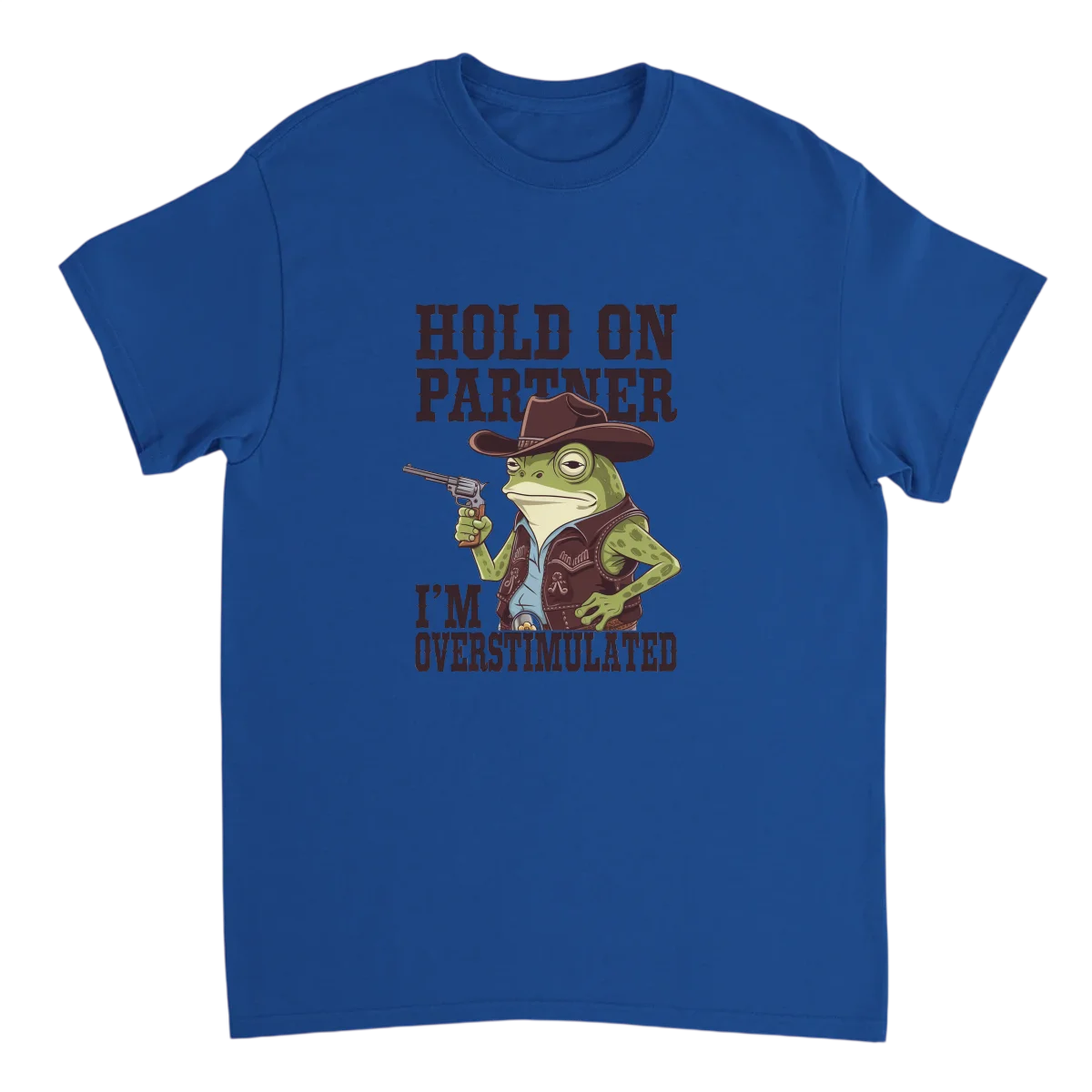 Hold On Partner Im Overstimulated Graphic T-Shirt White T-Shirts Photo 5
