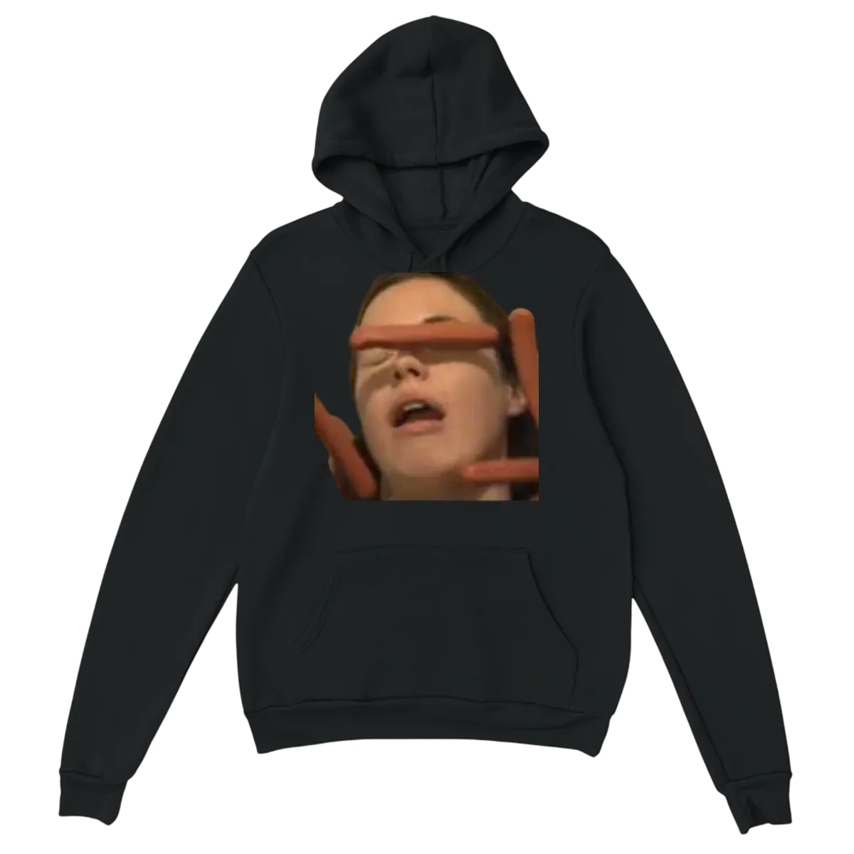 Hot Dog Girl Meme: We're All Trying To Find Him! Hoodies - Black