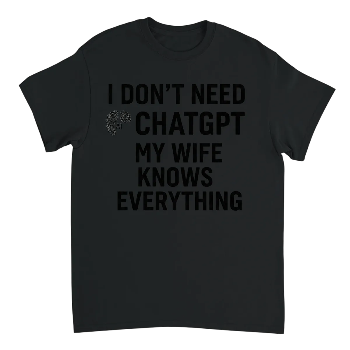 I Don't Need ChatGPT Funny Tech Tee - White T-Shirts (ZeitZwag Streetwear)