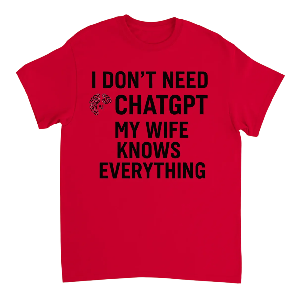 I Don't Need ChatGPT Funny Tech Tee White T-Shirts Photo 4