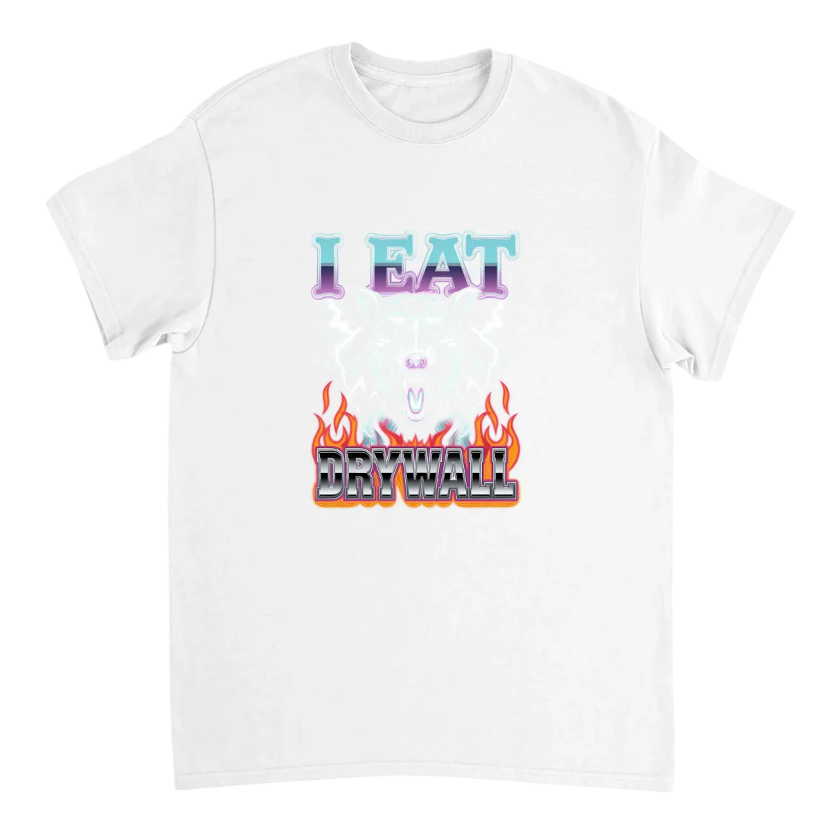 I Eat Drywall Possum Graphic T-Shirt T-Shirts - White