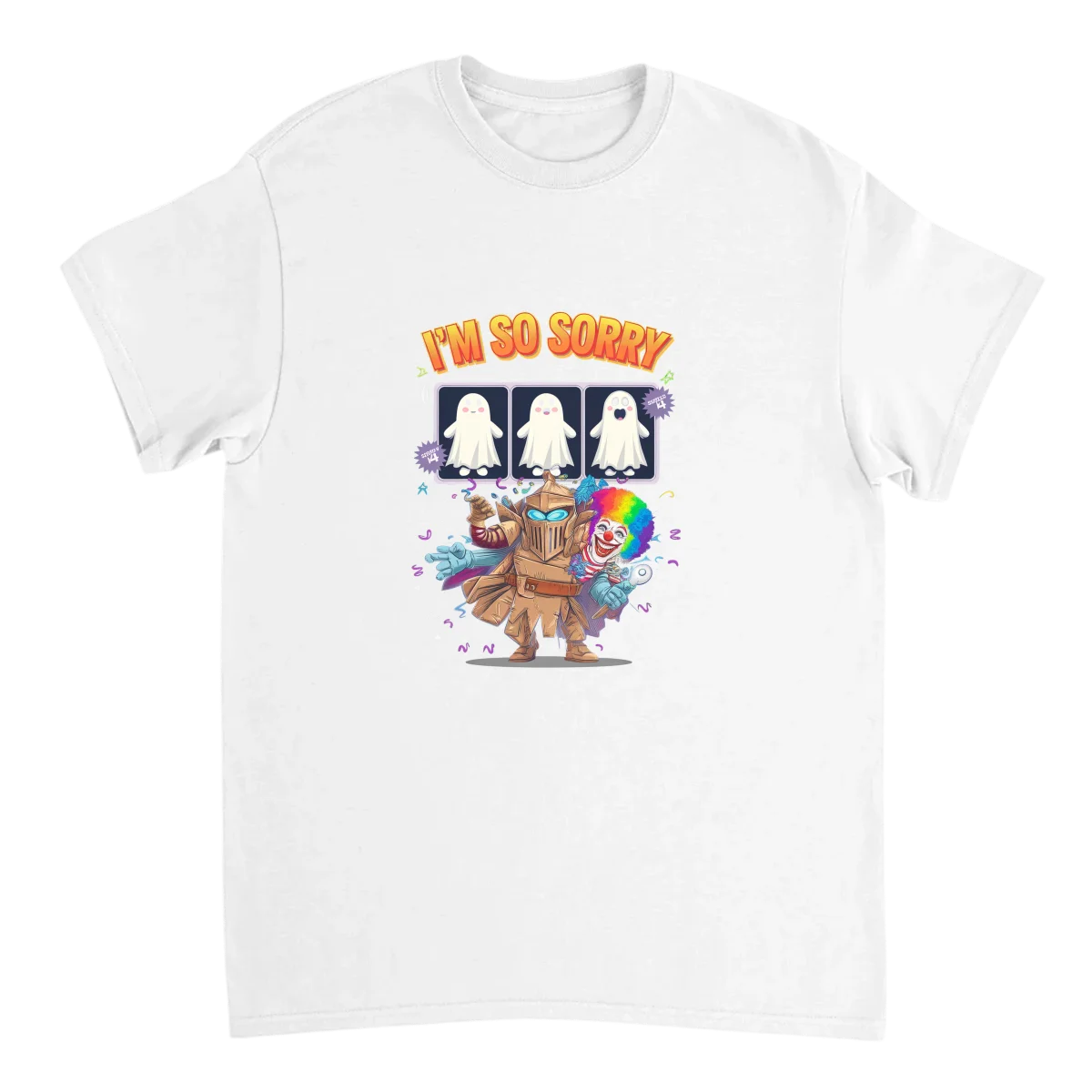 I'm So Sorry Costume Reveal Tee - White T-Shirts (ZeitZwag Streetwear)
