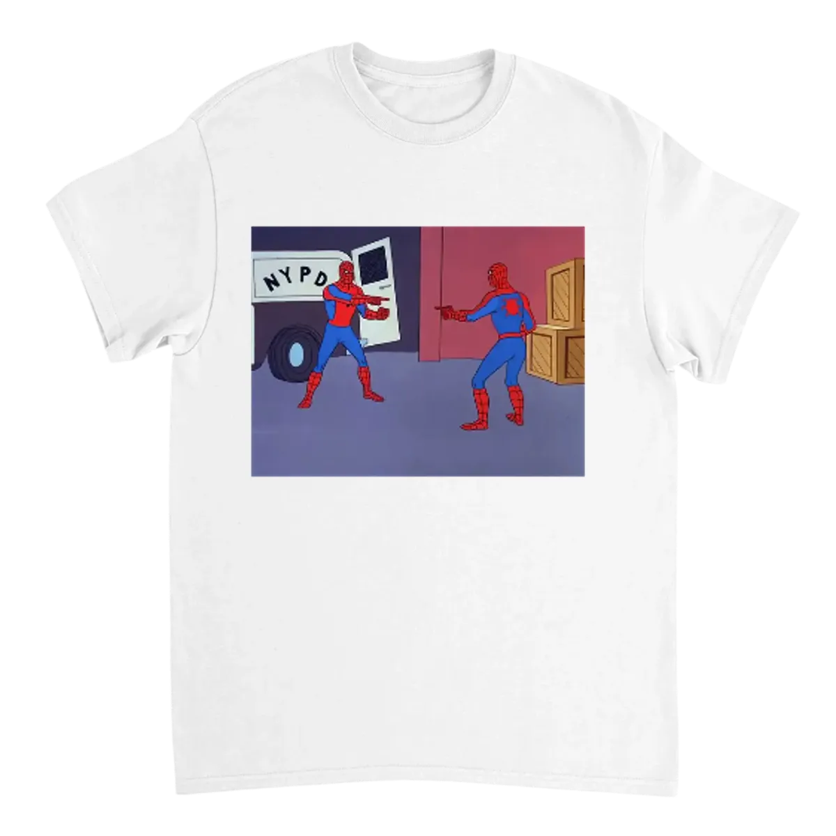 Iconic Pointing Meme Tee White T-Shirts Photo 2