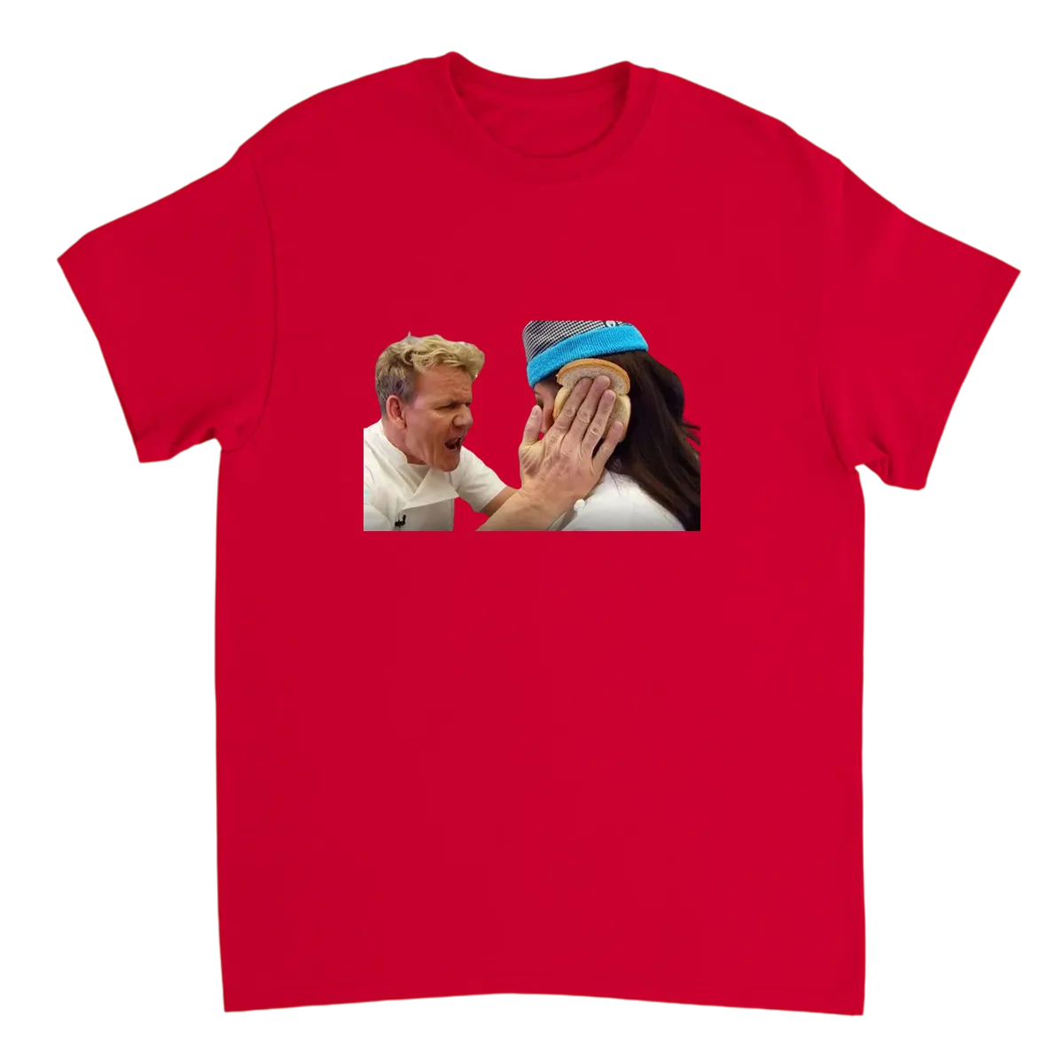 Idiot Sandwich Meme Tee - Chef Ramsay T-Shirts - Red