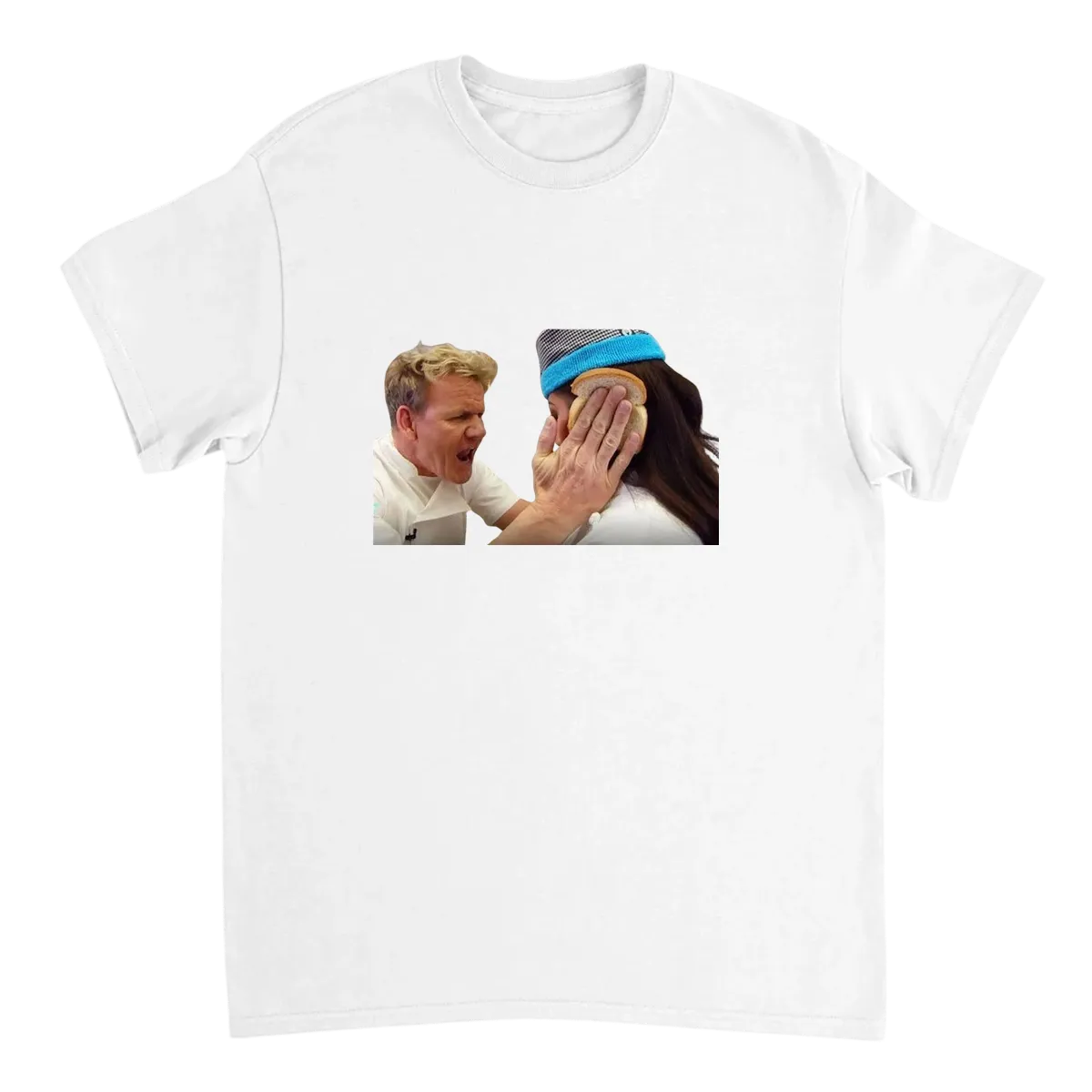 Idiot Sandwich Meme Tee - Chef Ramsay White T-Shirts Photo 2