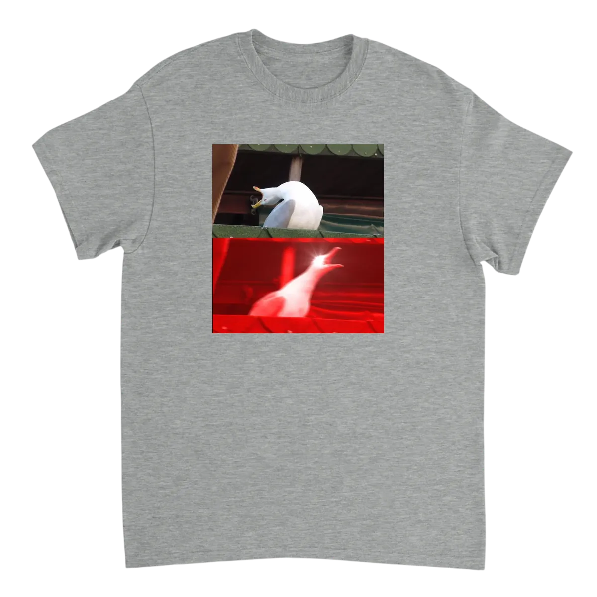 Inhaling Seagull T-Shirt Black T-Shirts Photo 3