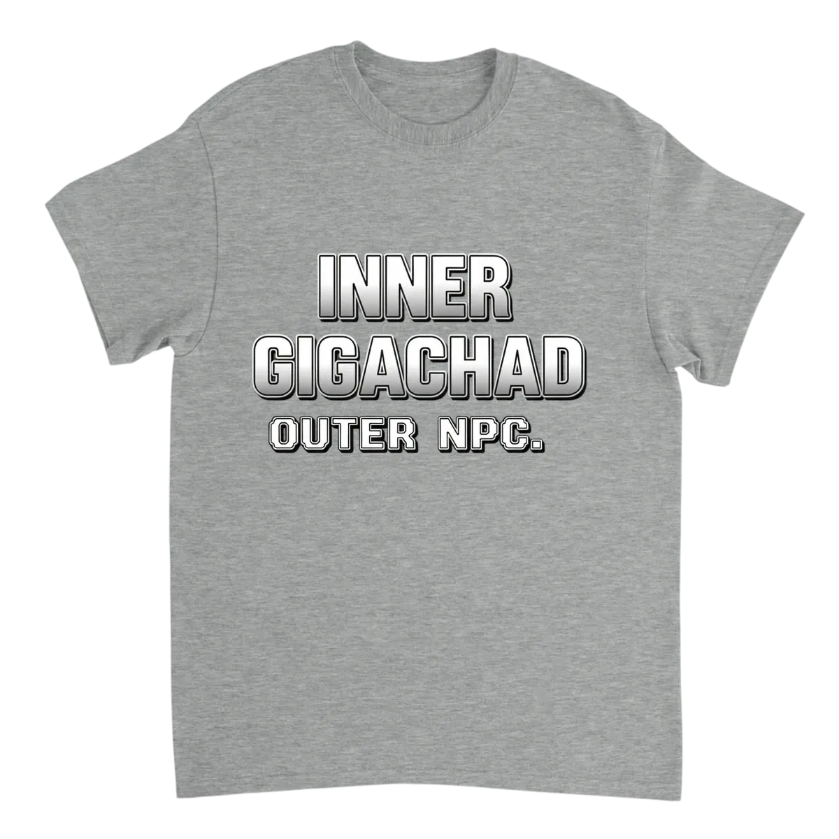 Inner GigaChad White T-Shirts Photo 3