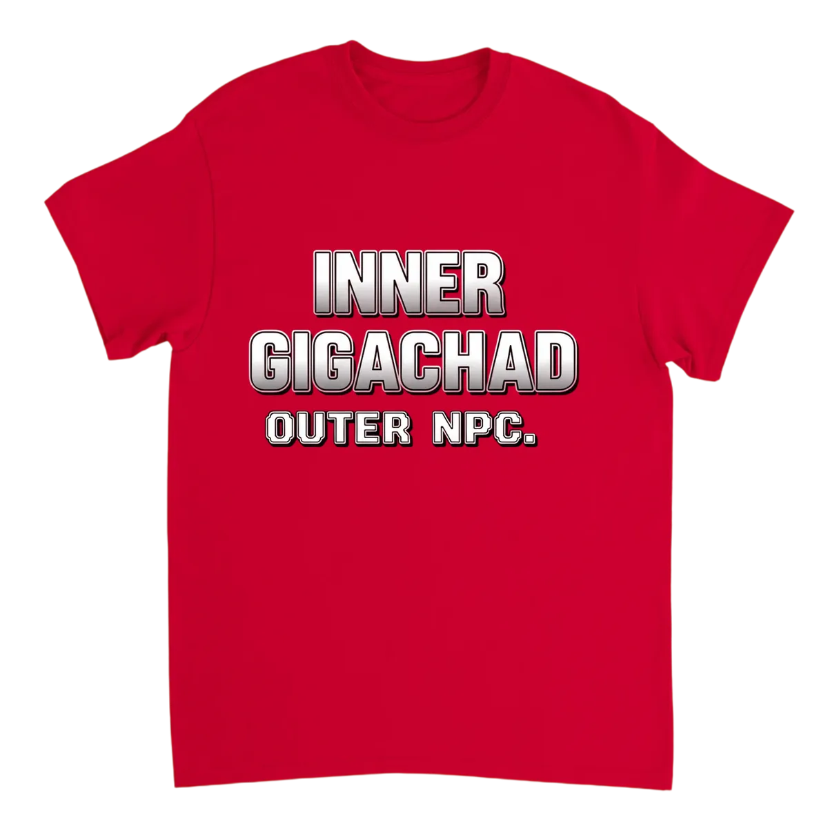 Inner GigaChad White T-Shirts Photo 4