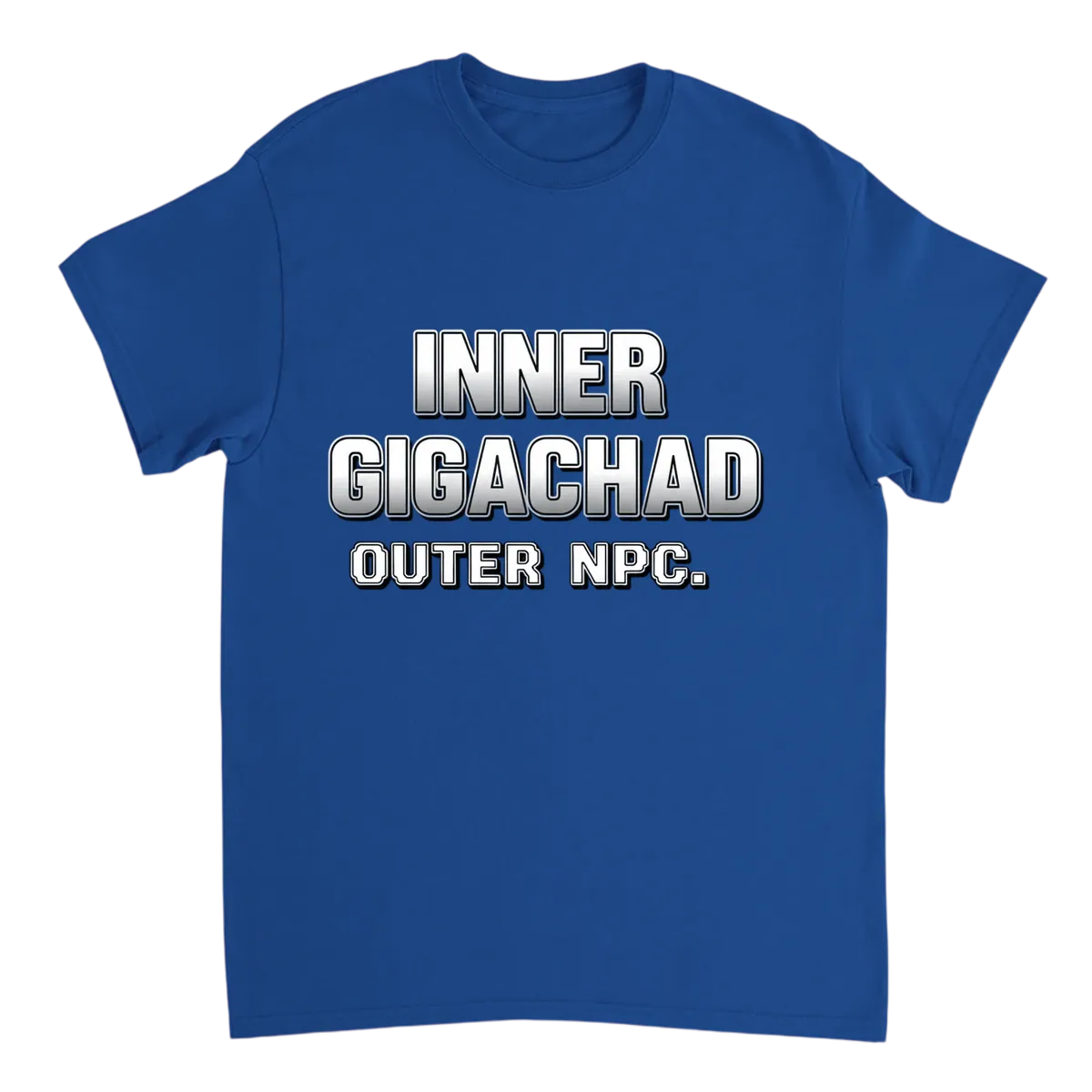 Inner GigaChad White T-Shirts Photo 5