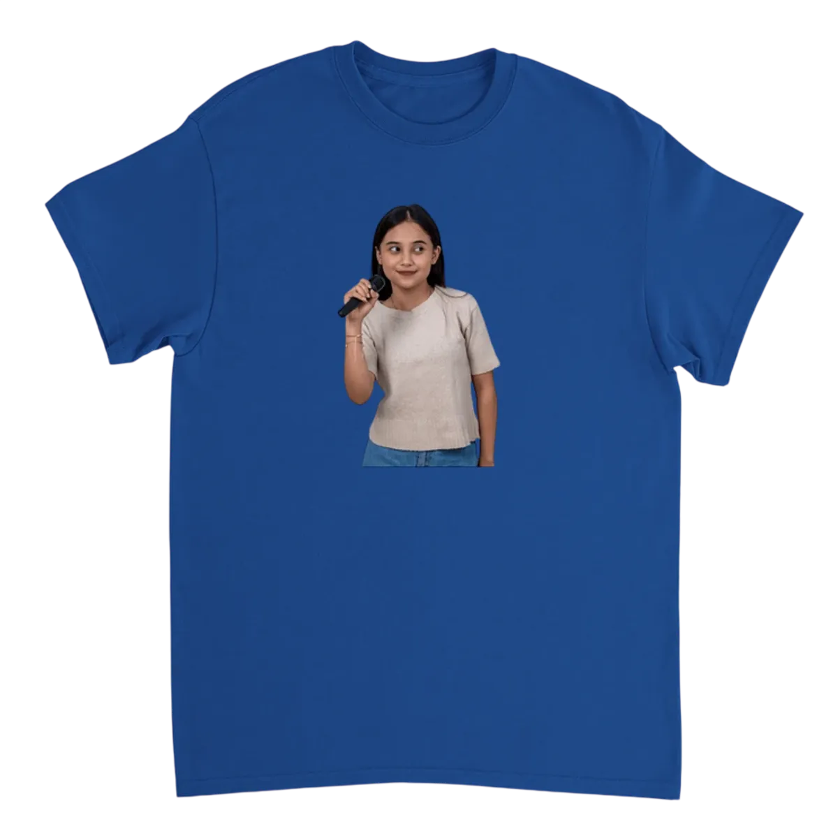 Intense Mic Stare Meme T-Shirt Black T-Shirts Photo 4