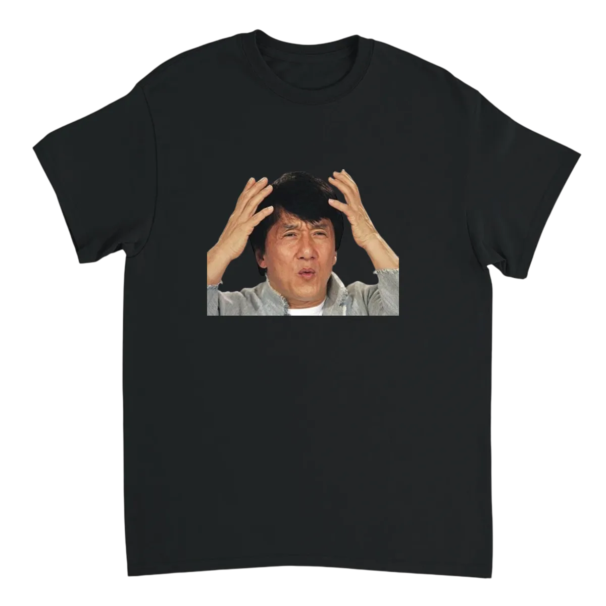 Jackie Chan WTF T-Shirt Black T-Shirts Photo 2
