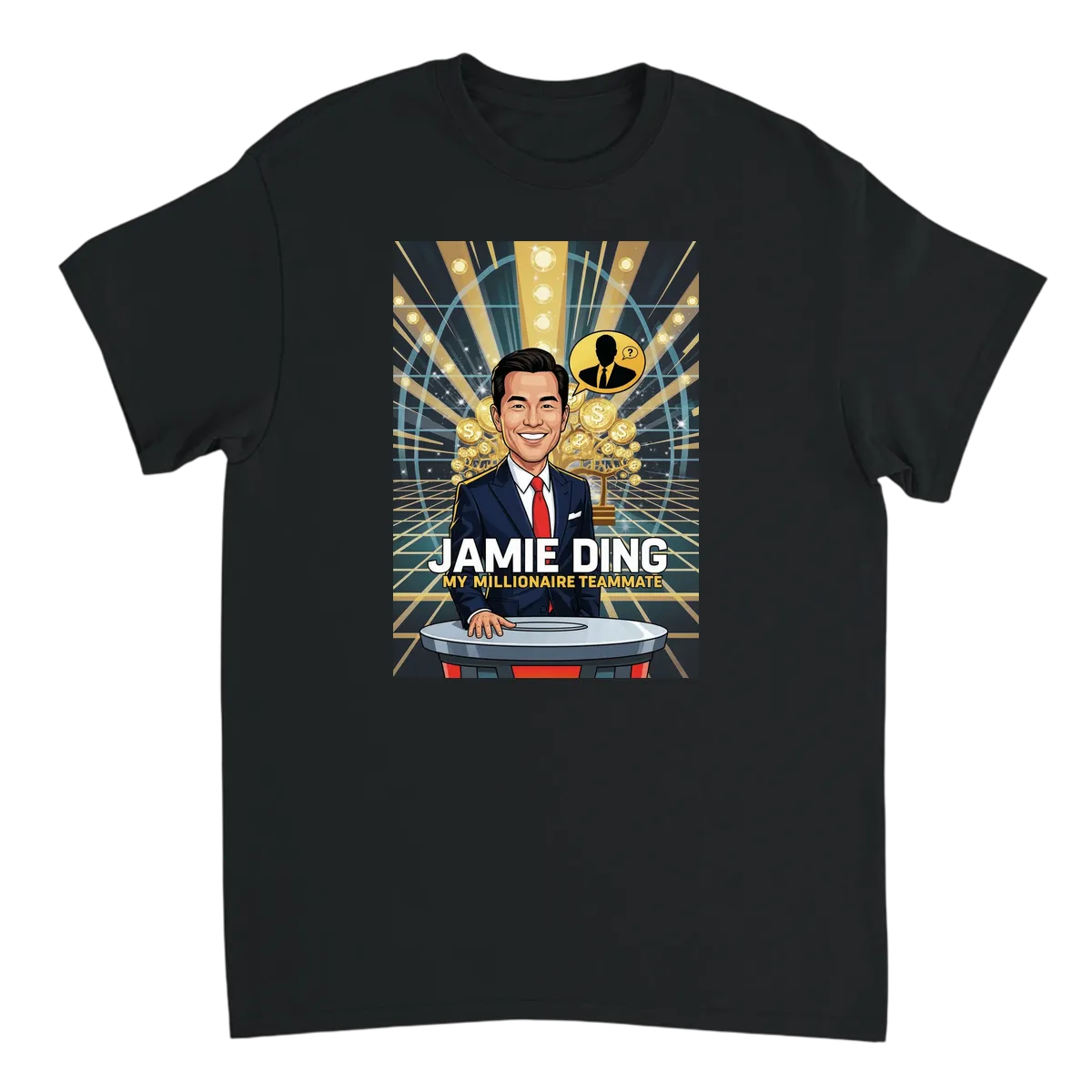Jamie Ding: Ben Affleck's Teammate Tee T-Shirts - Black