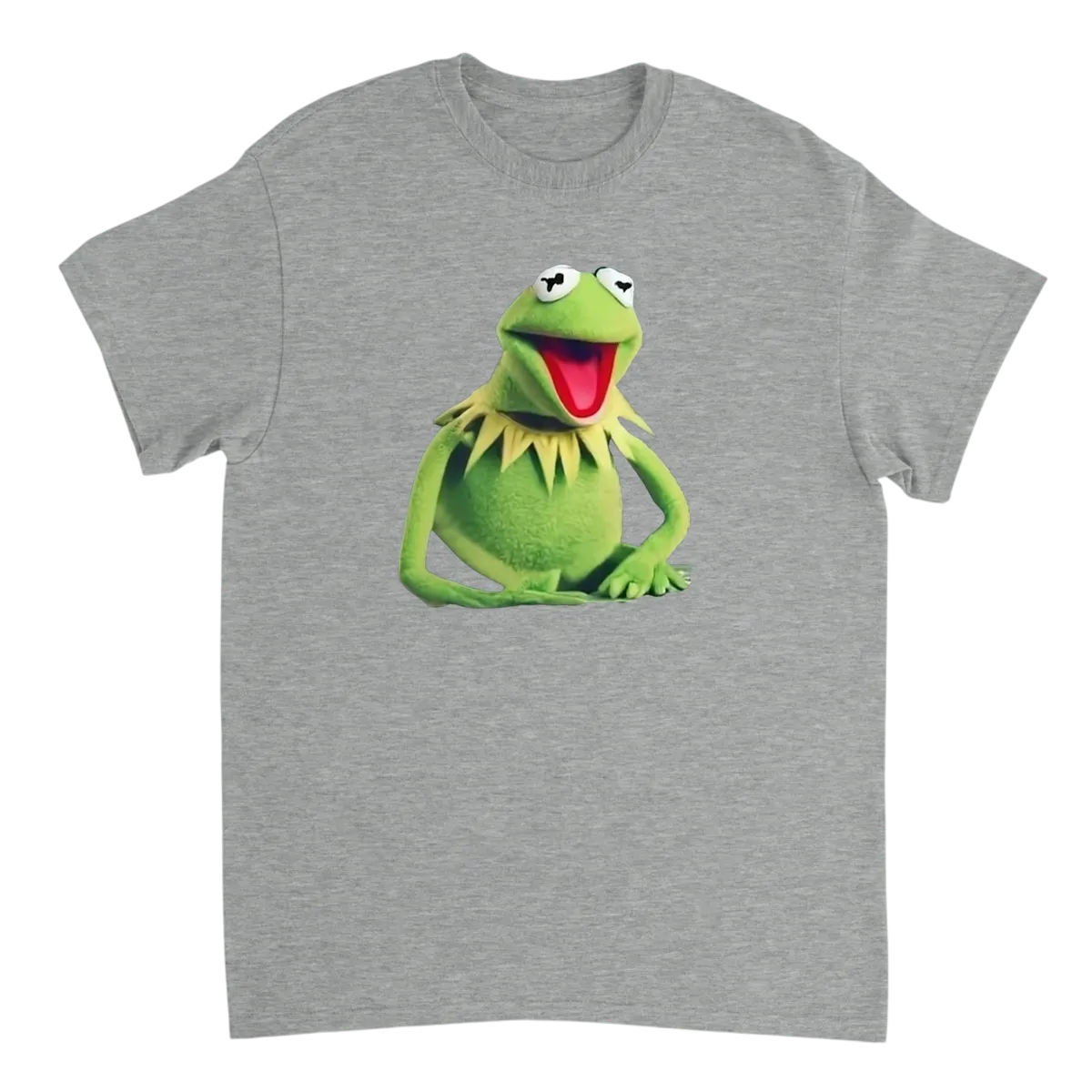 Kermit Typing T-Shirt T-Shirts - Grey