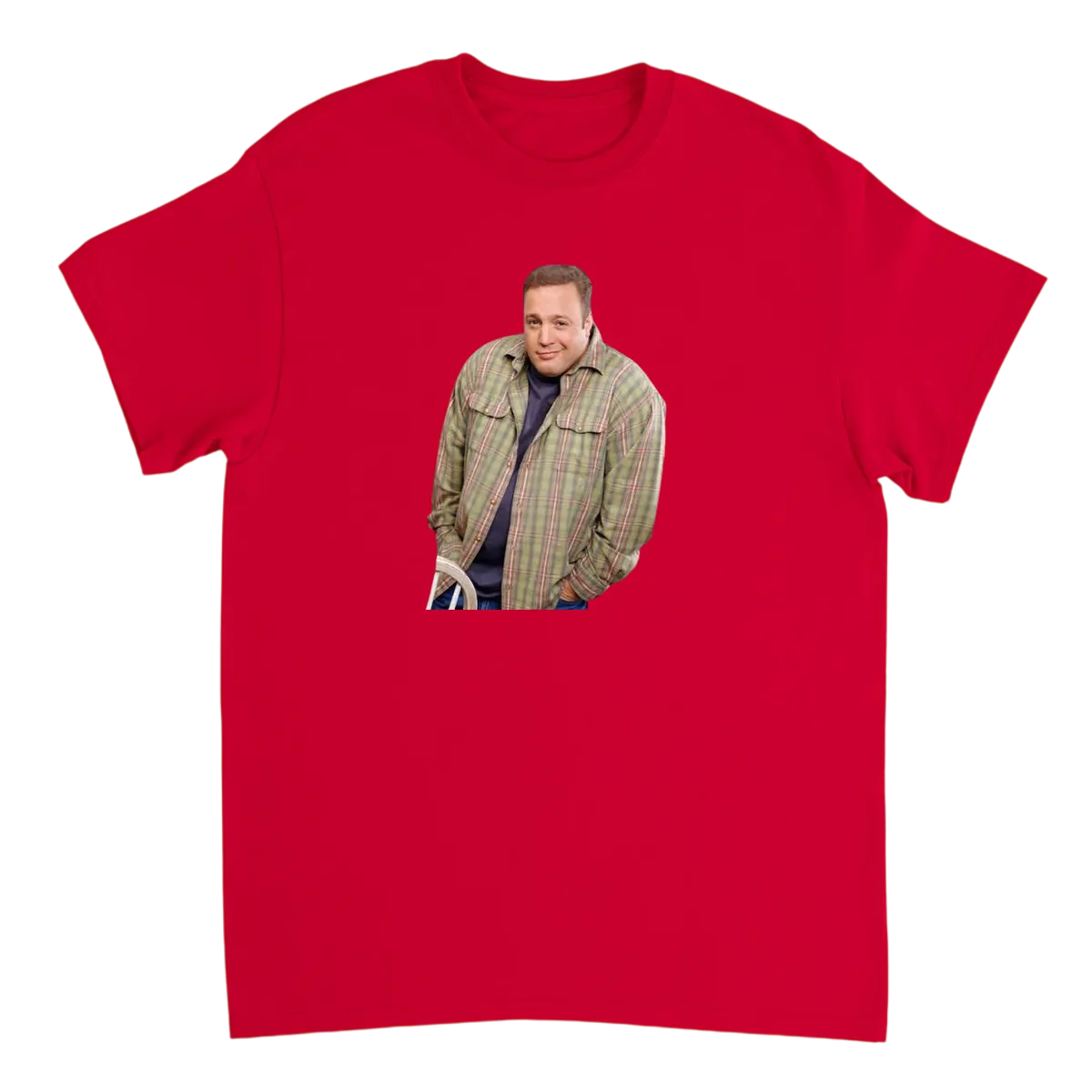 Kevin James Shrug: The Iconic Mood Tee T-Shirts - Red