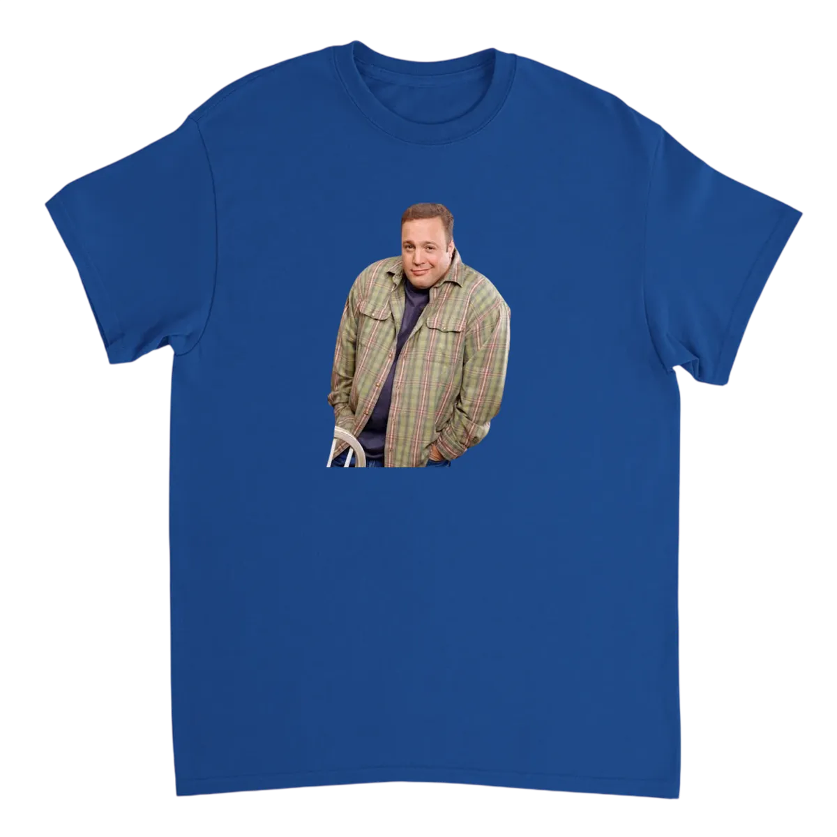 Kevin James Shrug: The Iconic Mood Tee T-Shirts - Royal