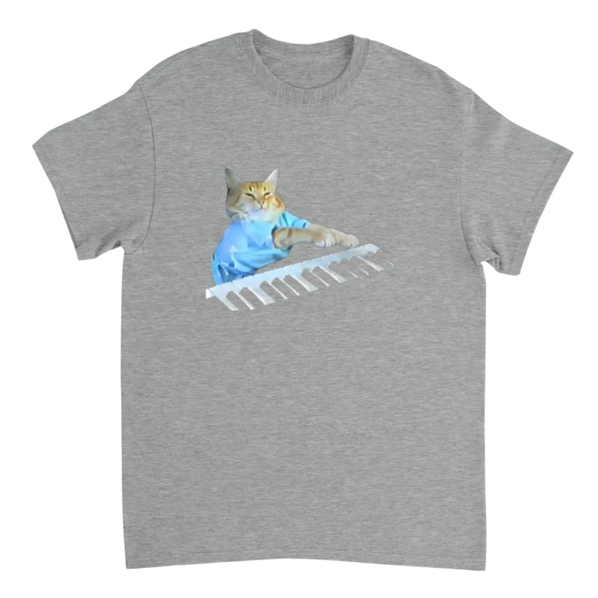 Keyboard Cat: Play Him Off, Keyboard Cat! Black T-Shirts Photo 3