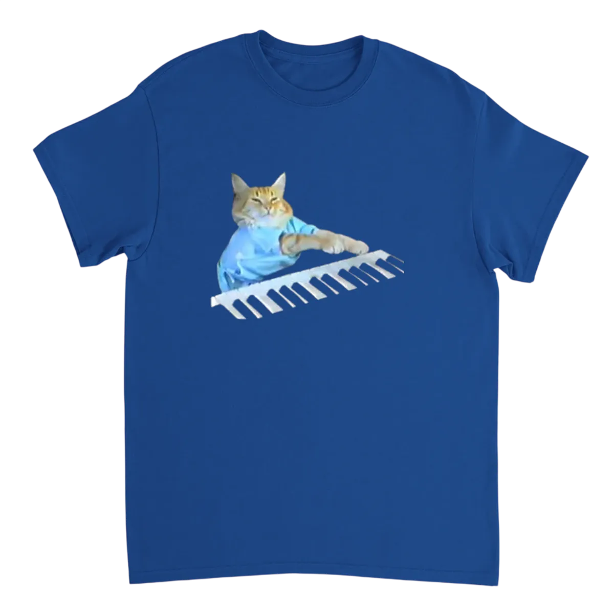 Keyboard Cat: Play Him Off, Keyboard Cat! T-Shirts - Royal