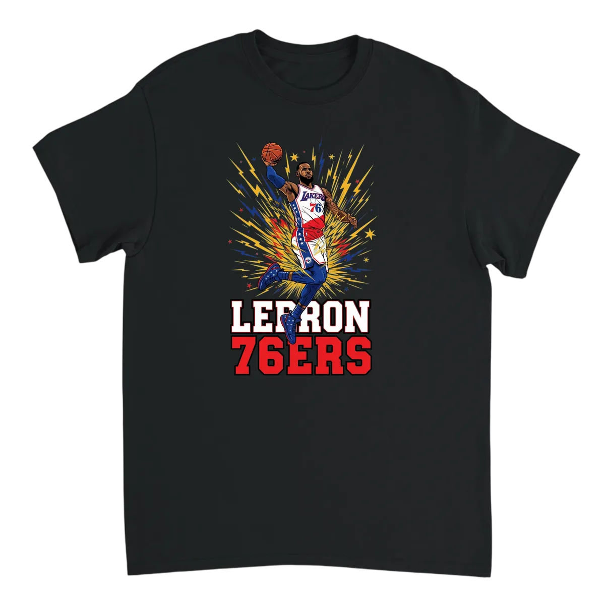 LeBron 76ers Dream Tee - What If? White T-Shirts Photo 2