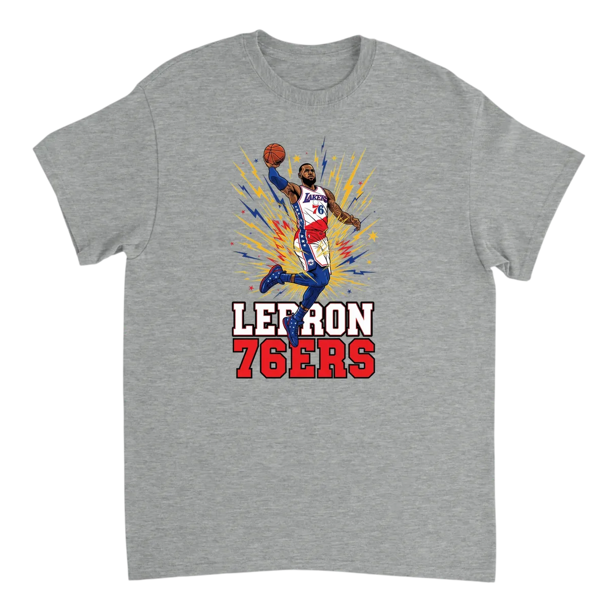 LeBron 76ers Dream Tee - What If? White T-Shirts Photo 3