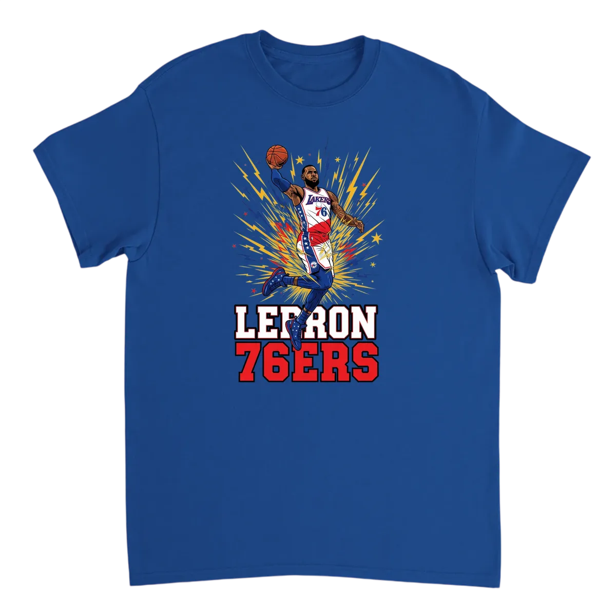 LeBron 76ers Dream Tee - What If? White T-Shirts Photo 5