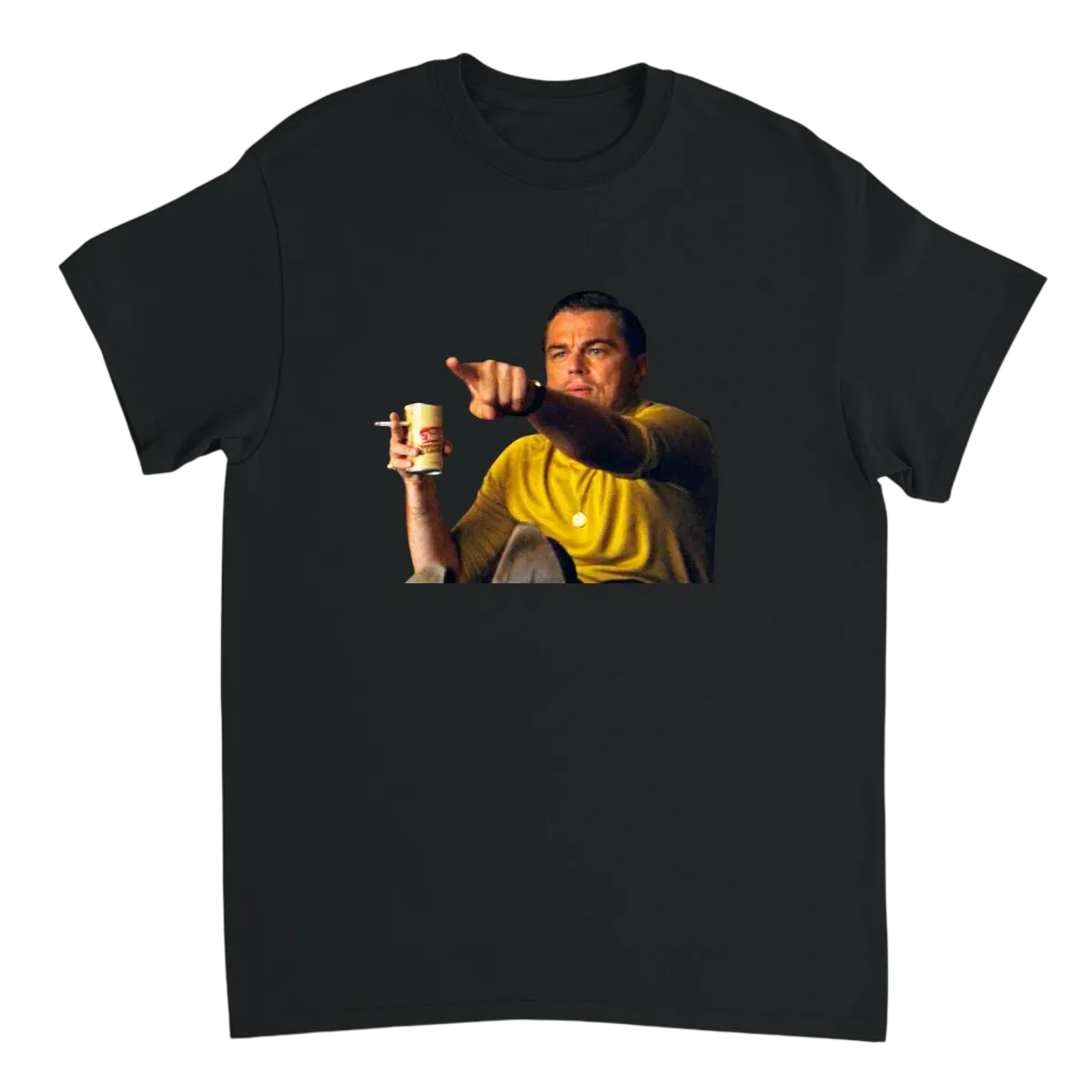 Leo Pointing Meme Tee: Perfect Reaction Shirt