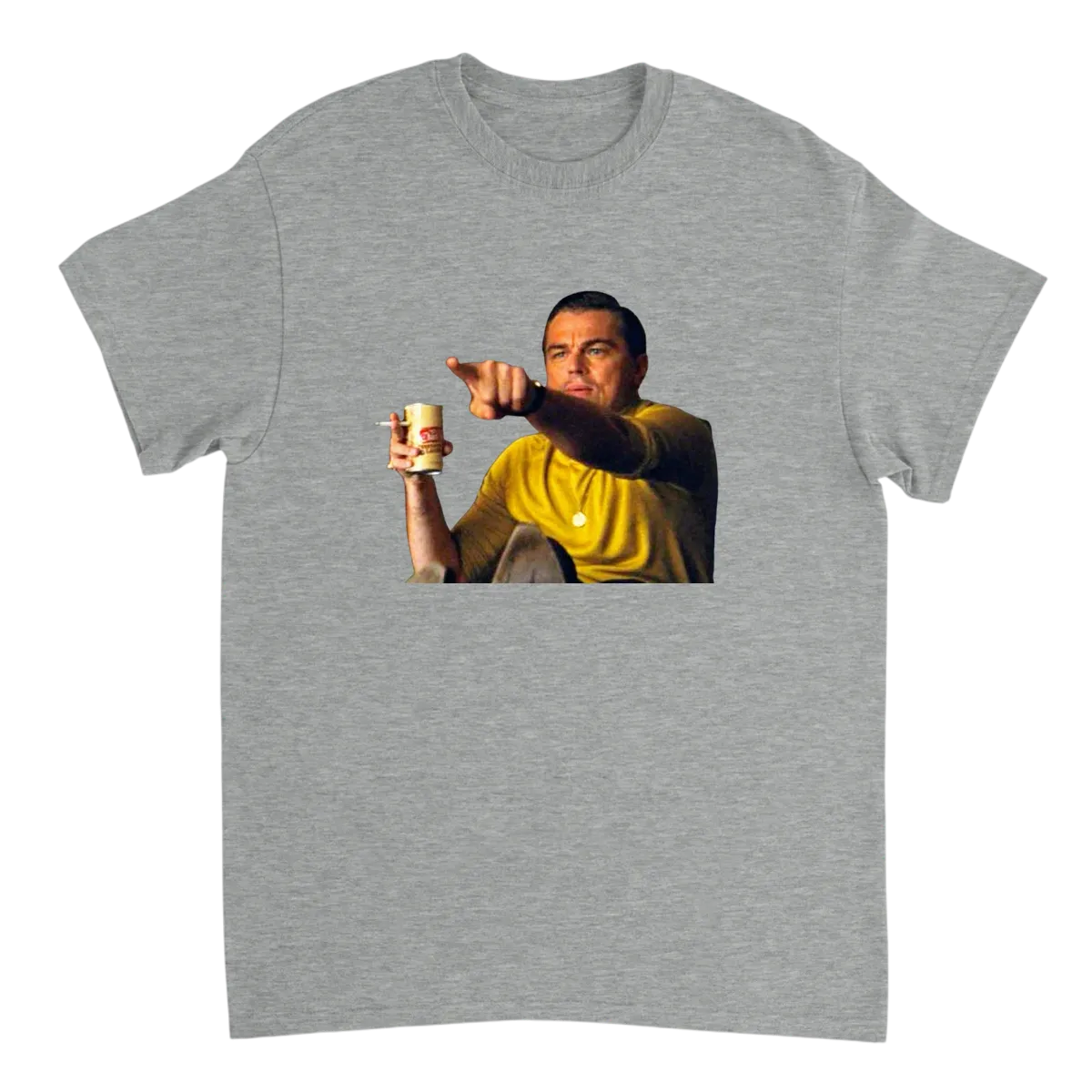 Leo Pointing Meme Tee: Perfect Reaction Shirt