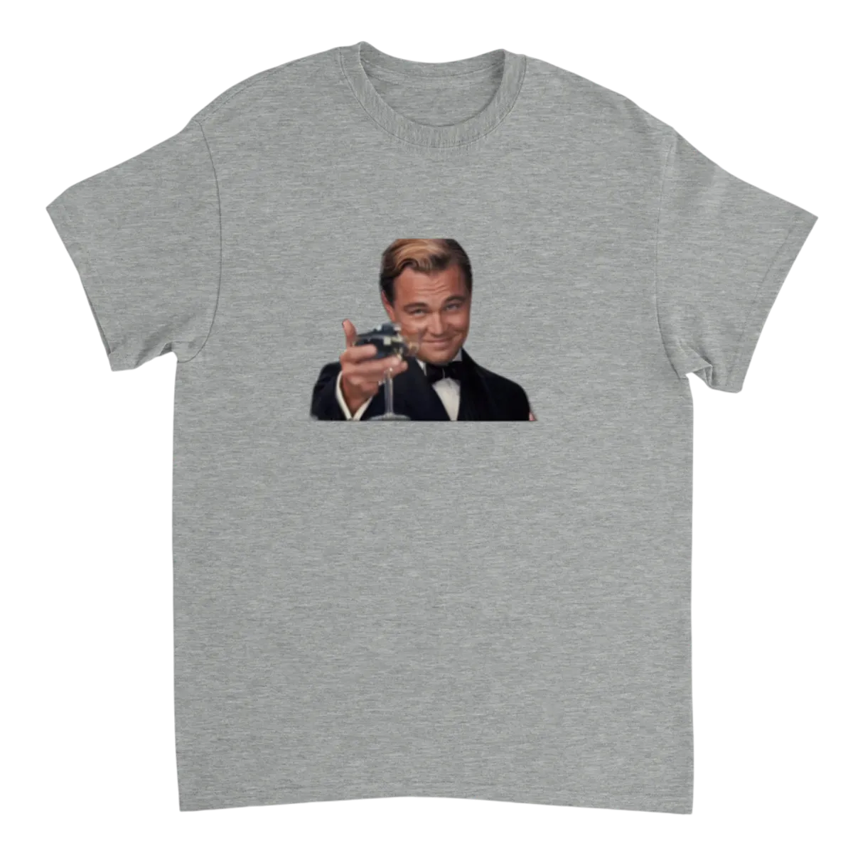 Leonardo DiCaprio Cheers White T-Shirts Photo 3