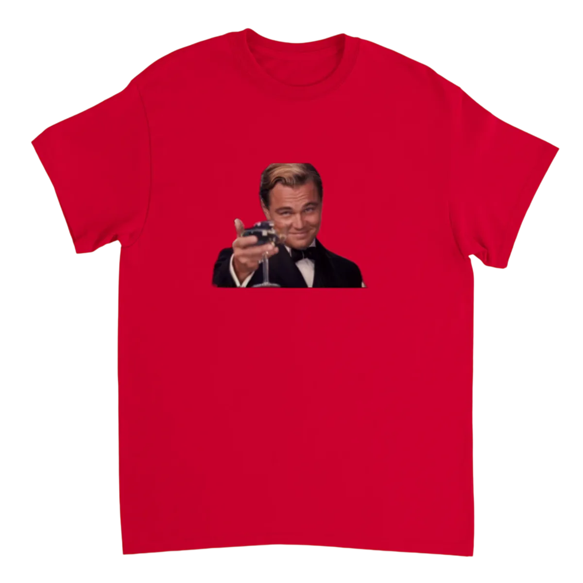 Leonardo DiCaprio Cheers White T-Shirts Photo 4
