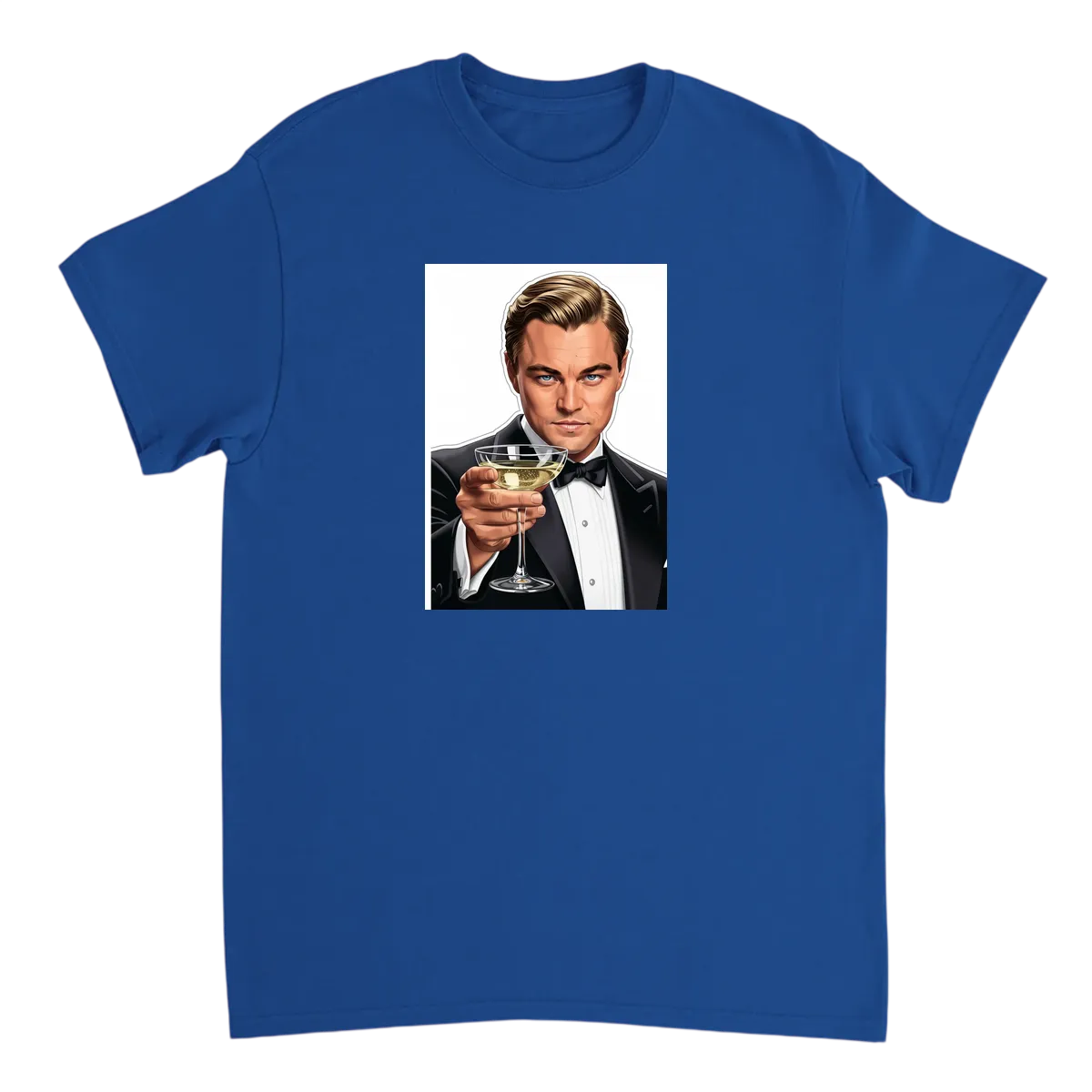 Leonardo DiCaprio Cheers White T-Shirts Photo 5