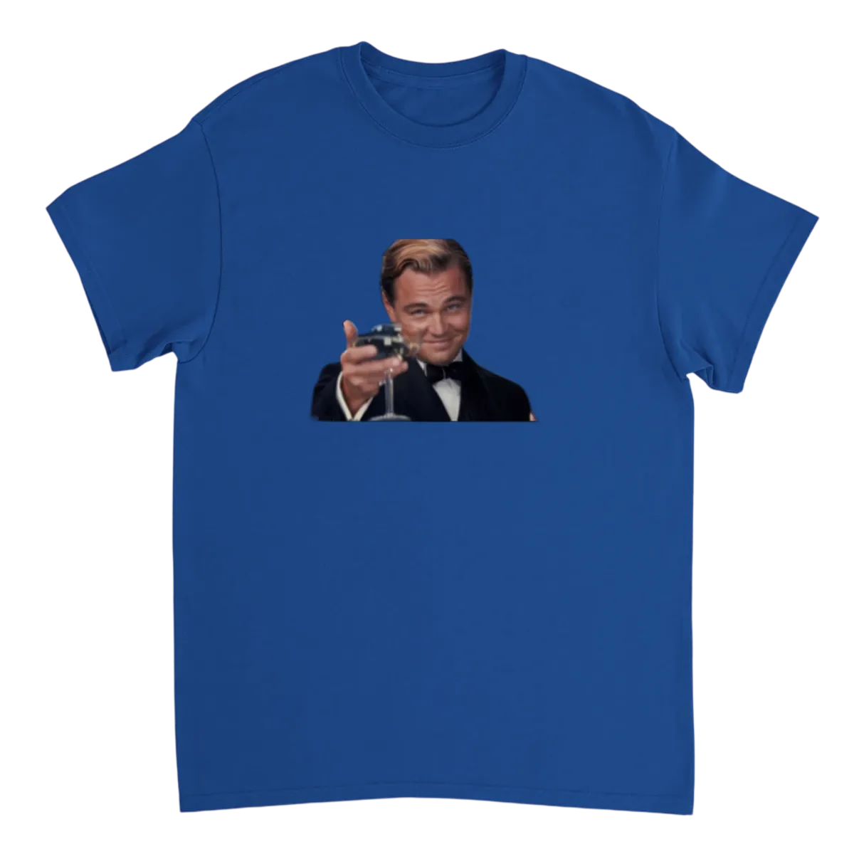 Leonardo DiCaprio Cheers White T-Shirts Photo 5