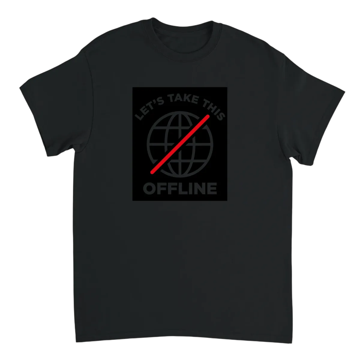 Let's Take This Offline T-Shirt White T-Shirts Photo 3