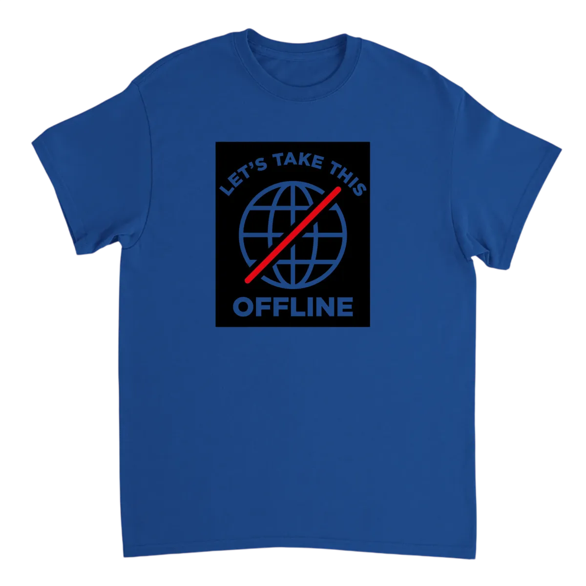 Let's Take This Offline T-Shirt White T-Shirts Photo 5