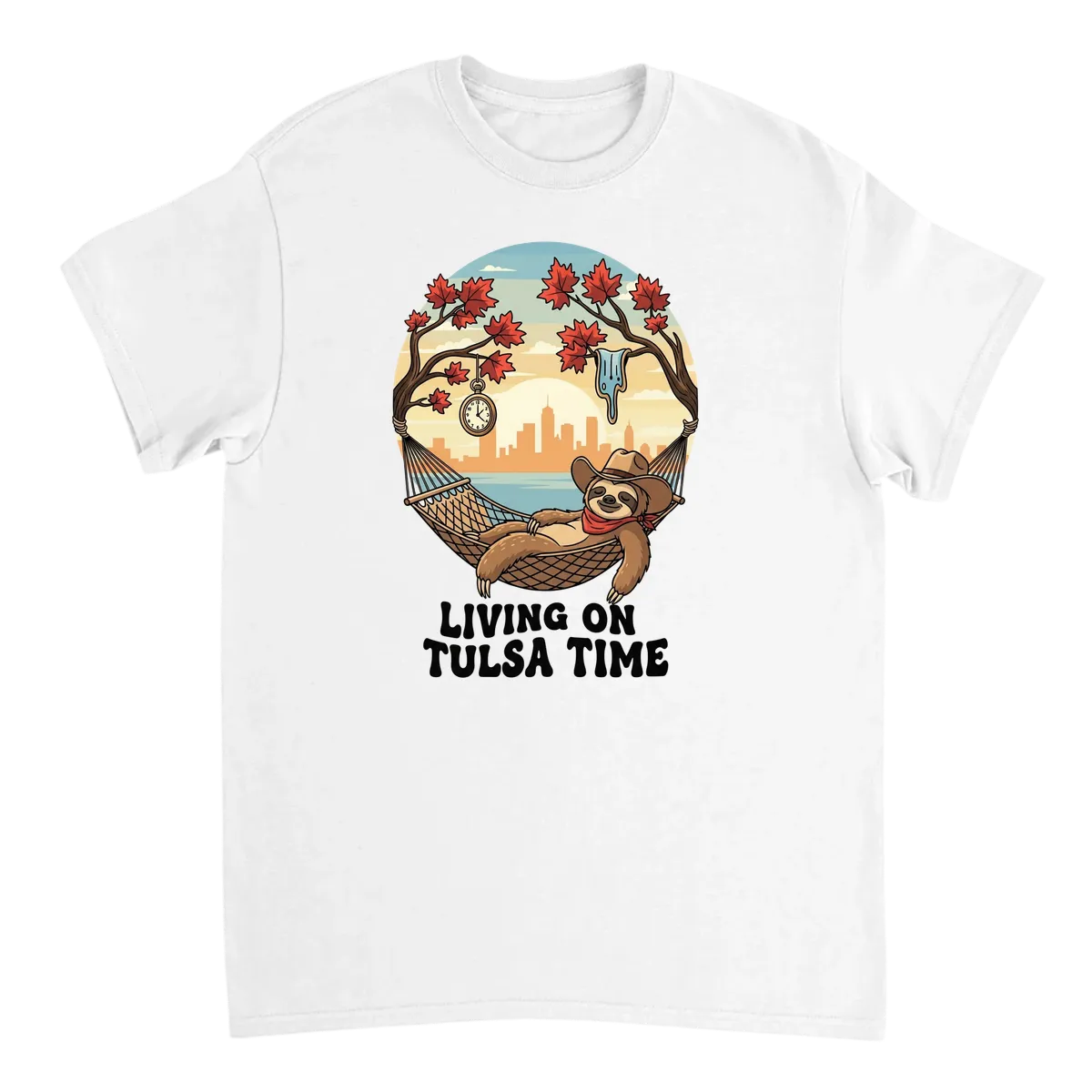 Living on Tulsa Time Tee - Chill Vibes Only