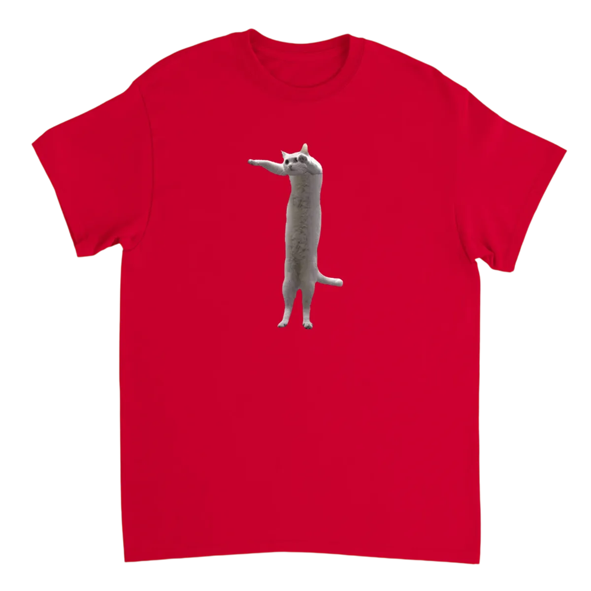 Longcat: The OG Internet Stretch Tee T-Shirts - Red