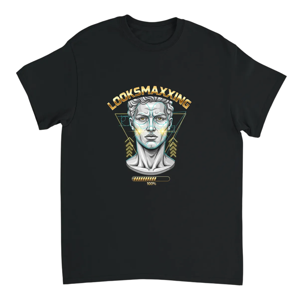 Looksmaxxing Vibe Graphic T-Shirt White T-Shirts Photo 3
