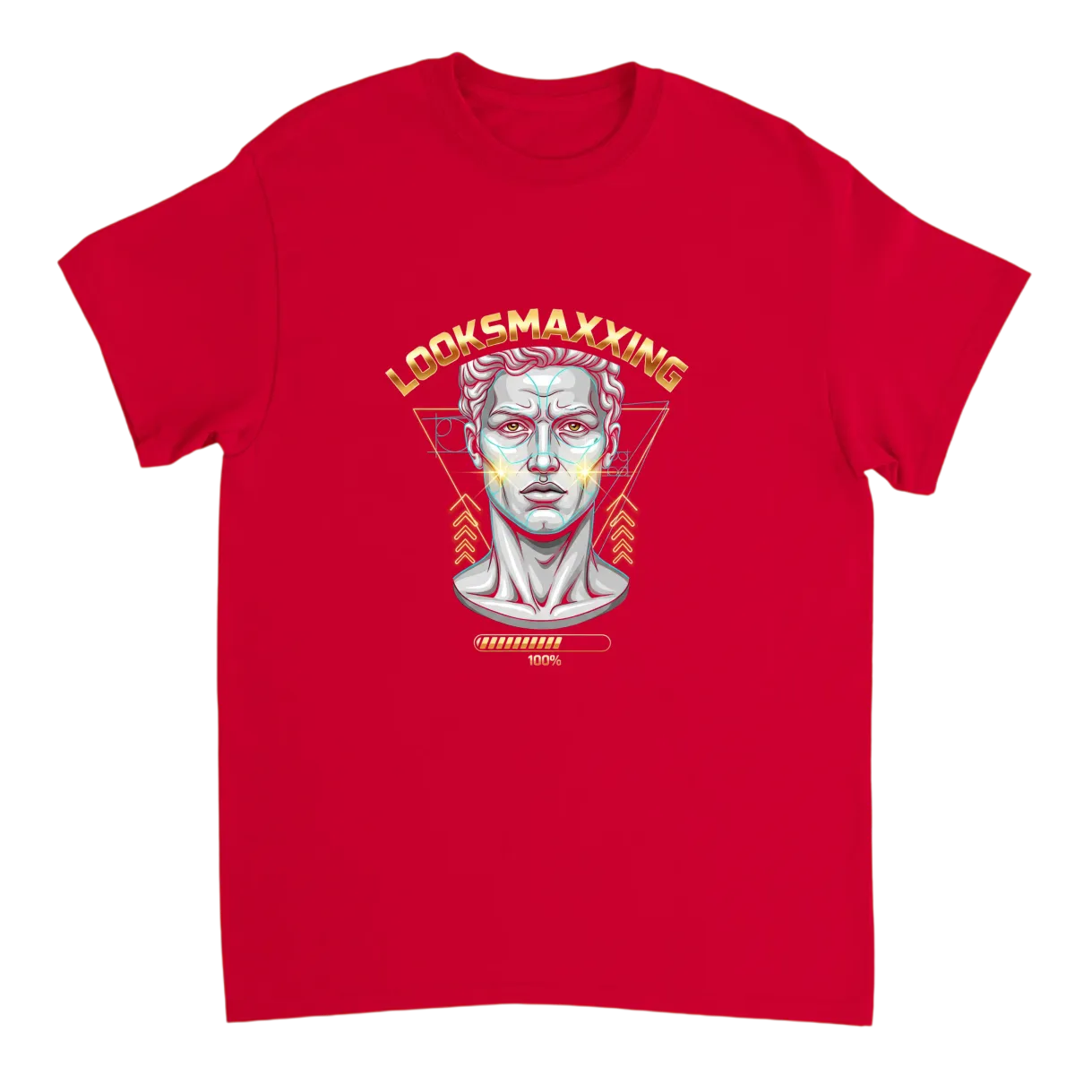 Looksmaxxing Vibe Graphic T-Shirt White T-Shirts Photo 4