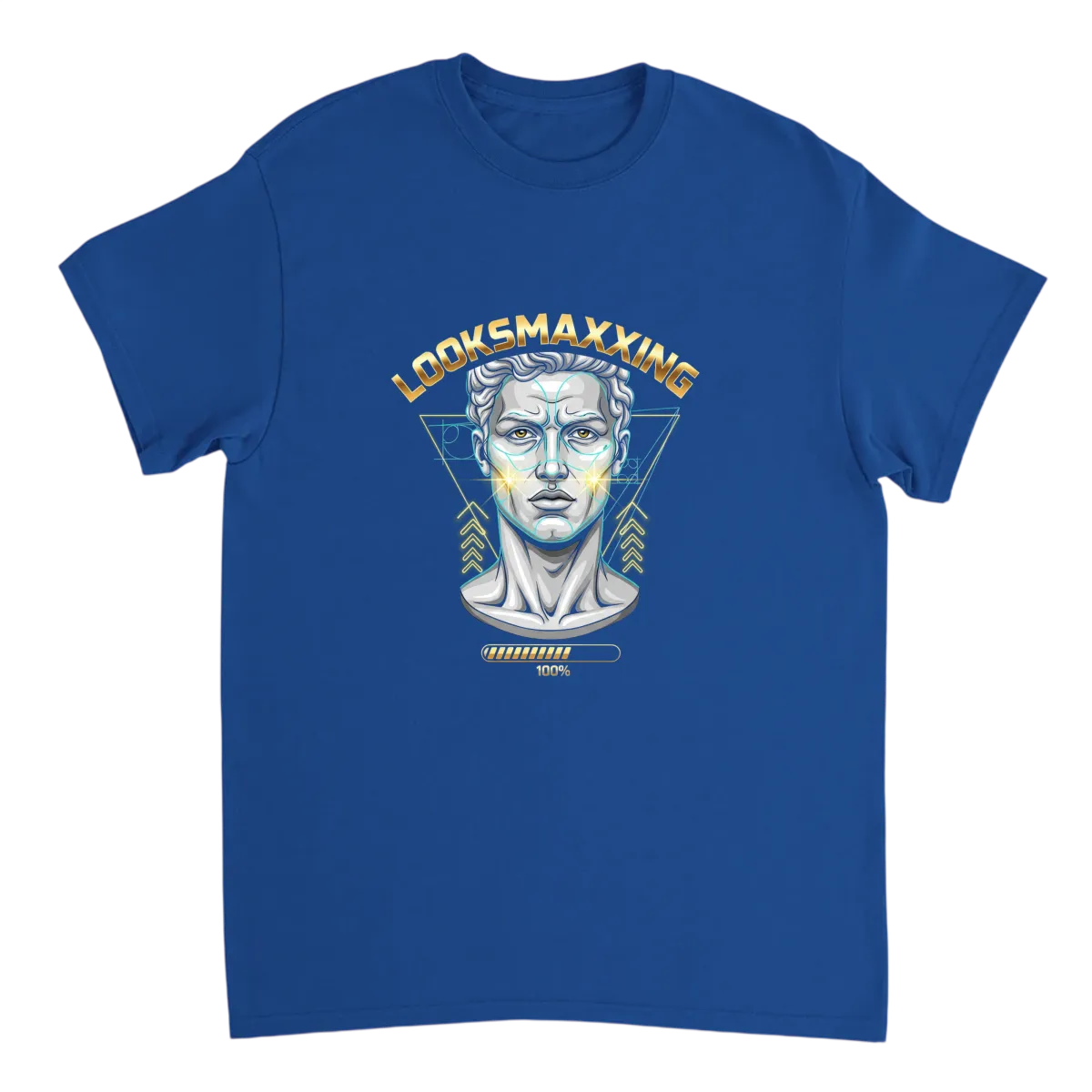 Looksmaxxing Vibe Graphic T-Shirt T-Shirts - Royal