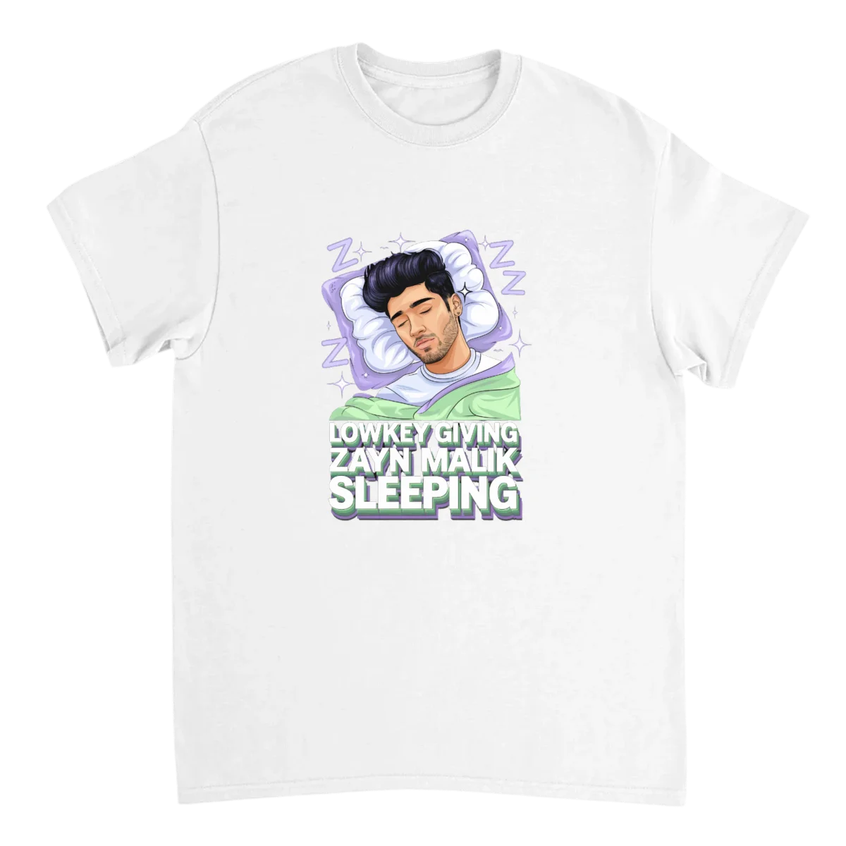 Lowkey Giving Deep Nap Energy T-Shirt T-Shirts - White