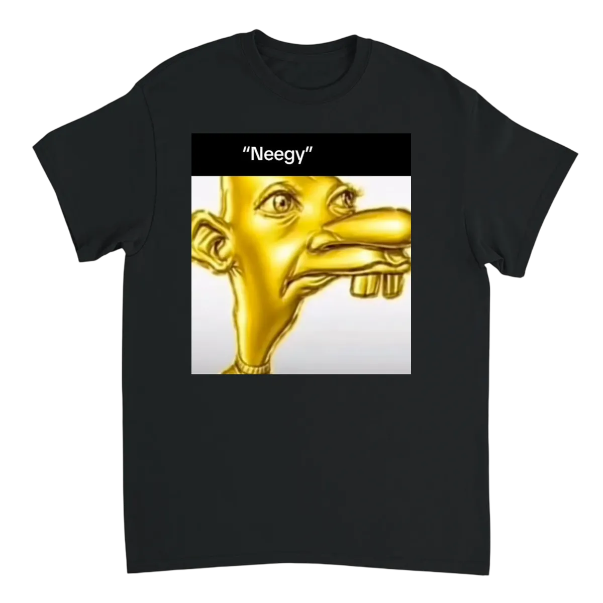 Man SYFBAU Neegy! Iconic Meme T-Shirt White T-Shirts Photo 3