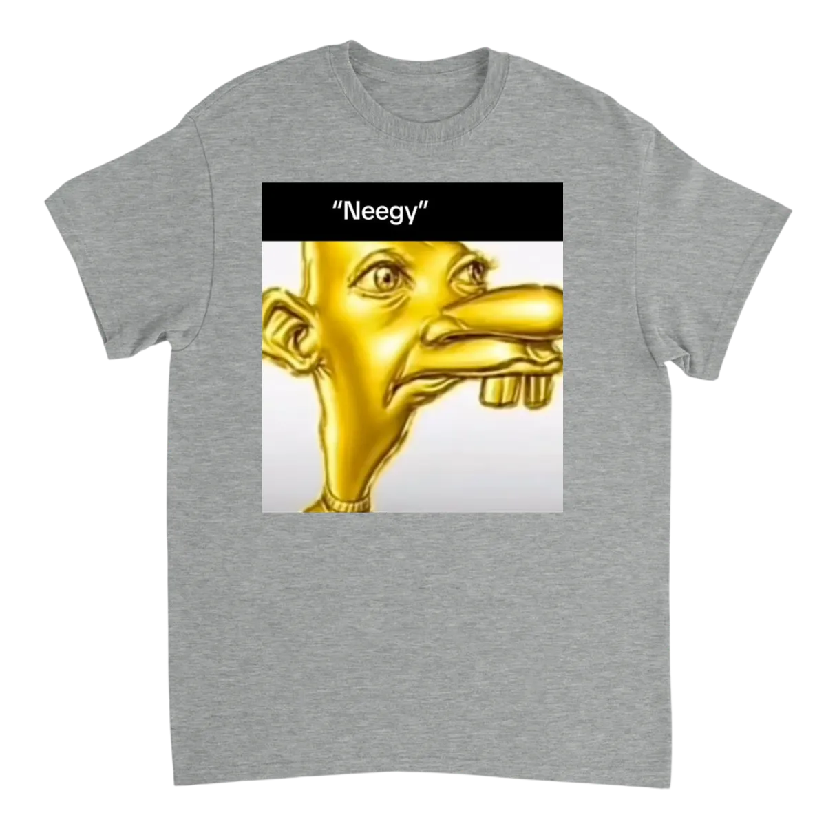 Man SYFBAU Neegy! Iconic Meme T-Shirt White T-Shirts Photo 4