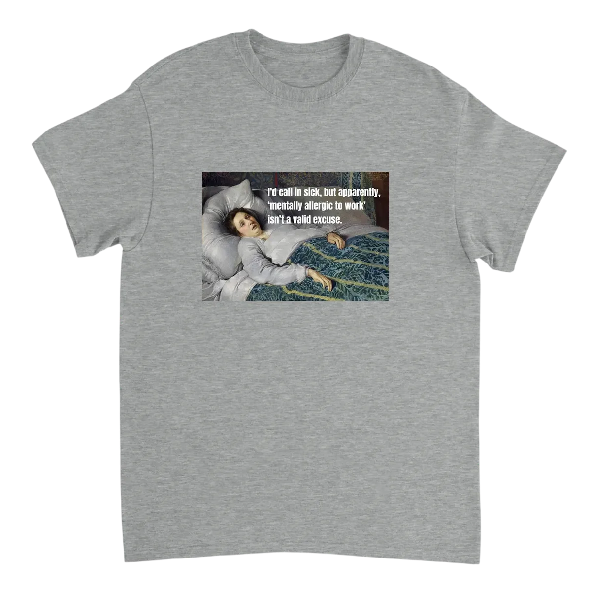Mentally Still in Bed T-Shirt White T-Shirts Photo 4