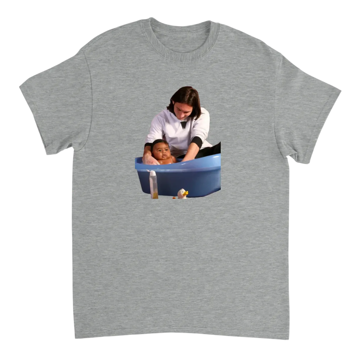 Messi & Yamal: Generational Photo Tee T-Shirts - Grey