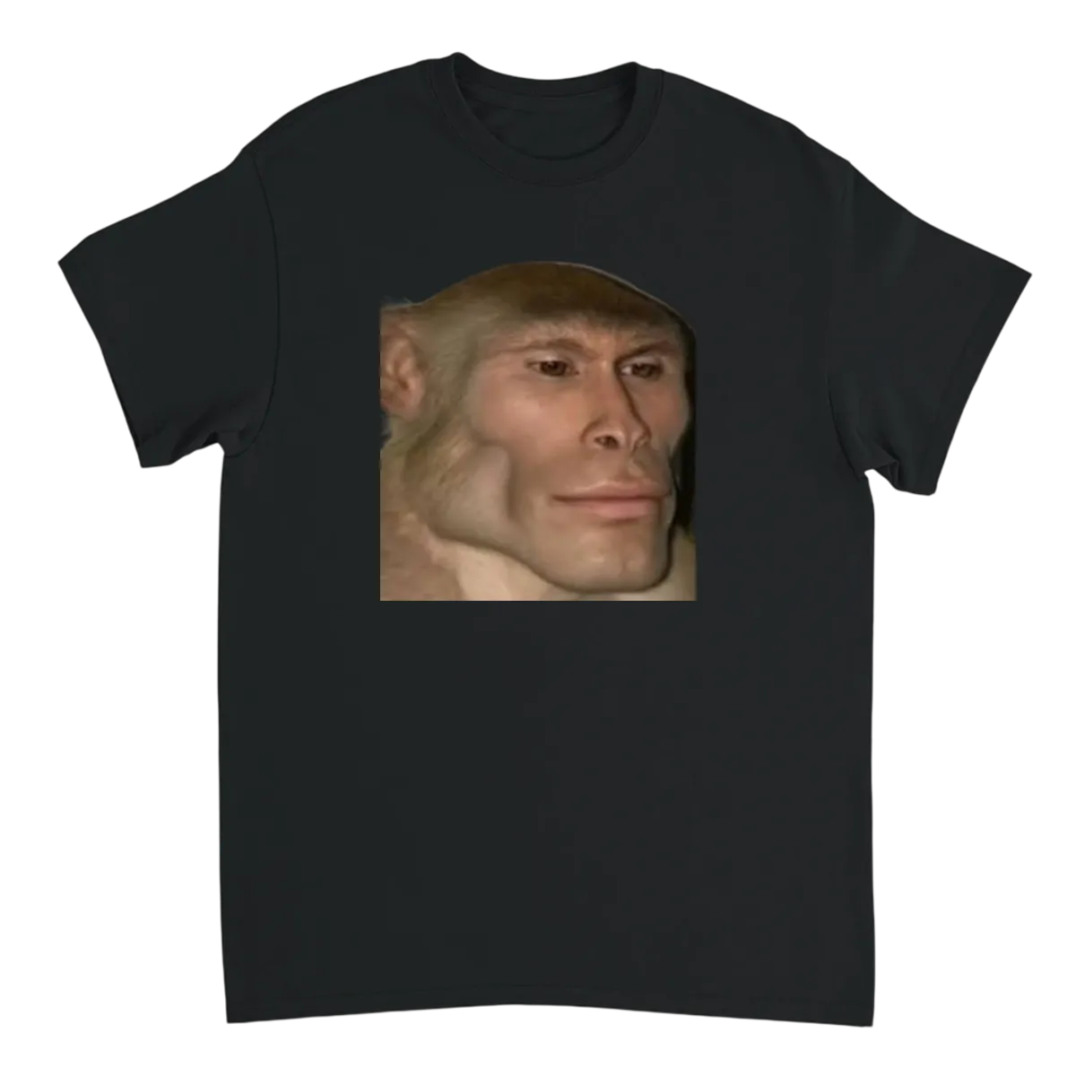 Mewing Meme Tee T-Shirt Black T-Shirts Photo 2
